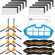 🧹 mochenli replacement parts kit: enhance your deebot n79 n79s dn622 500 n79w n79se yeedi k600 k700 robotic vacuum cleaner with 8 side brushes, 8 filters, 2 main brushes, and 1 primary filter accessories логотип