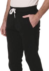 img 2 attached to Big & Tall Active Fleece Jogger Pants for Men by Southpole