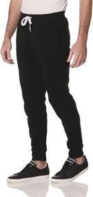 img 4 attached to Big & Tall Active Fleece Jogger Pants for Men by Southpole