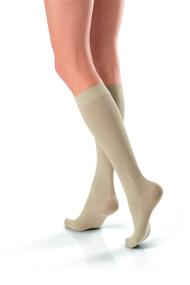 img 3 attached to JOBST soSoft Sand Brocade Knee High Compression Socks, MD, 8-15 mmHg