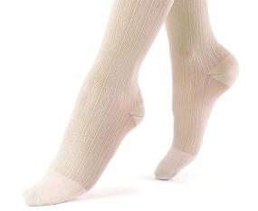 img 1 attached to JOBST soSoft Sand Brocade Knee High Compression Socks, MD, 8-15 mmHg