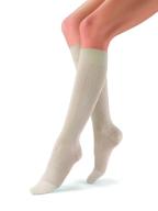 jobst sosoft sand brocade knee high compression socks, md, 8-15 mmhg logo