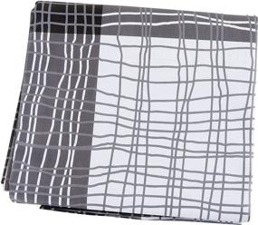 img 3 attached to 🌂 Stylish and Practical: Alicemall Rectangular Waterproof Tablecloth with White Stripes