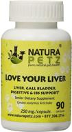 🐾 natura petz love your liver: liver detox and support for senior pets - 90 capsules, 250mg per capsule логотип