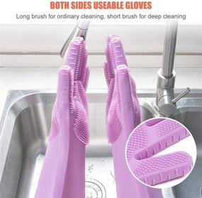 img 2 attached to Reusable Silicone Dishwashing Waterproof Household