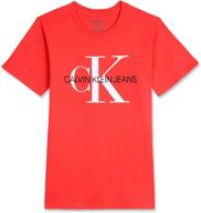 boys' classic ck logo crew neck tee by calvin klein logo