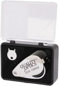img 3 attached to Quality Optics USA Folding Jewelers Loupe Pocket Magnifier (Long Reach 20X Push Button Illuminated)