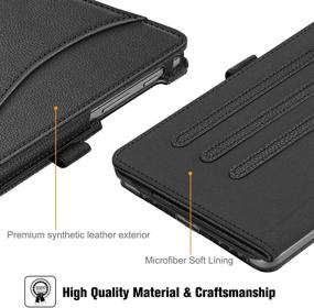 img 2 attached to 📱 Fintie Case for Samsung Galaxy Tab A 8.4 2020 Model SM-T307 - Corner Protection, Multi-Angle Viewing Stand with Pocket - Black