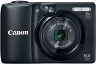 📷 canon powershot a1300: 16mp digital camera with 5x optical zoom & wide-angle lens (black) - old model logo