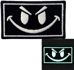 img 3 attached to 😈 Светится в темноте Злой улыбающийся смайлик ISAF US Army Milspec Swat Patch: наклейка на железо и наклейка на шве!