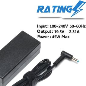 img 3 attached to HP Stream X360 15-bs015dx Charger | 45W 19.5V 2.31A Laptop Power Cord for 15-ay041wm, 15-ay039wm, 15-ay191ms, 15-ay009dx, 15-ay011nr, 15-ay195nr, 15-db0015dx, 15-bs113dx, 15-bs013dx