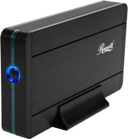 img 4 attached to 💽 Premium 3.5" SATA III to USB 3.0 Aluminum Hard Drive Enclosure | UASP | 4TB Capacity | Windows & Mac Compatible | Power Adapter Included