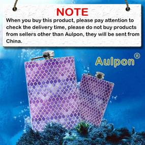 img 3 attached to 🧜 Aulpon Mermaid 8-Ounce Stainless Steel Flask with Feminine Liquor Flasks for Women