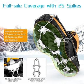 img 3 attached to Crampons Traction Footwear Stainless Microspike