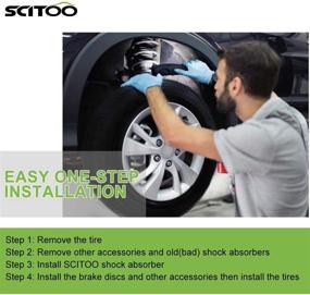 img 1 attached to 🚗 Enhance Your Nissan Altima's Ride with SCITOO Front Gas Struts Shock Absorbers - 334337 334336 Set of 2, Perfect Fit for 2002-2006 Models!