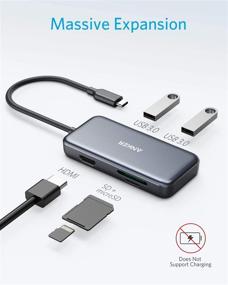 img 3 attached to Anker USB C Hub, 5-in-1 USB C Adapter, 4K HDMI, SD & microSD Reader, 2 USB 3.0 Ports, for MacBook Pro 2020/2019/2018, iPad Pro 2020/2019, Pixelbook, XPS, and More