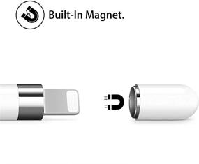 img 2 attached to Enhanced Replacement Magnetic Caps with Charging Adaptability for Apple Pencil | Compatible 🔌 with Apple Pencil Protector Cap and Charger Adapter | Designed for Apple Pencil 1