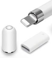 enhanced replacement magnetic caps with charging adaptability for apple pencil | compatible 🔌 with apple pencil protector cap and charger adapter | designed for apple pencil 1 logo