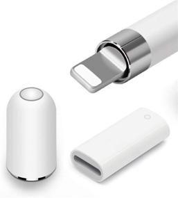 img 4 attached to Enhanced Replacement Magnetic Caps with Charging Adaptability for Apple Pencil | Compatible 🔌 with Apple Pencil Protector Cap and Charger Adapter | Designed for Apple Pencil 1
