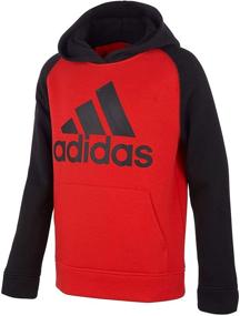 img 2 attached to Adidas Little Sweatshirt Pullover Heather Boys' Clothing in Active