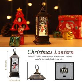 img 3 attached to 🎄 Christmas Lantern: Singing Snow Globe with Musical Light, Color Changing & Waterproof Fairy Lights for Home Decoration, Tree, Garden, Bedroom Parties