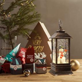 img 2 attached to 🎄 Christmas Lantern: Singing Snow Globe with Musical Light, Color Changing & Waterproof Fairy Lights for Home Decoration, Tree, Garden, Bedroom Parties