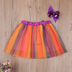 img 3 attached to 👶 Toddler Baby Girl Skirt Tutu Skirts for Infant Girl - Fluffy Princess Layered Tulle Skirt