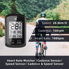 img 3 attached to 🚴 Велокомпьютер XOSS G+ с GPS: беспроводные велосипедные компьютеры с спидометром, Bluetooth 5.0 и ANT+, водонепроницаемый IPX7