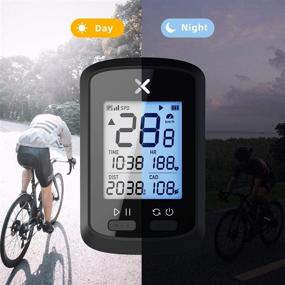 img 1 attached to 🚴 Велокомпьютер XOSS G+ с GPS: беспроводные велосипедные компьютеры с спидометром, Bluetooth 5.0 и ANT+, водонепроницаемый IPX7