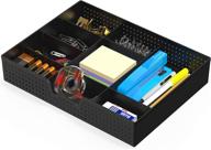 🗄️ black drawer organizer tray with 9 adjustable compartments - simple houseware for enhanced organization and storage logo