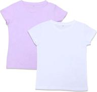 luouse toddler girls casual round neck short sleeve t-shirts tee 2-pack (sizes 3t - 12t) - enhanced seo logo