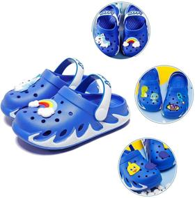 img 2 attached to 👦 KUBUA Children's Slip-On Water Shoes - Garden Clogs for Boys and Girls