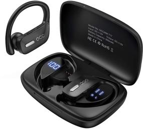 img 4 attached to Bluetooth Headphones True Waterproof Microphone Workout Black