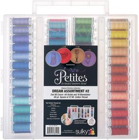 img 1 attached to 🧵 Sulky Cotton Petites Slimline Dream 2 Assortment: Premium Cotton Thread for All Your Crafting Needs