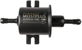 img 1 attached to 🔌 Heavy Duty Electric Fuel Pump - MOSTPLUS HEP-02A - Universal Low Pressure - Gas Diesel Inline Metal Solid Petrol - 12V - Compatible with Motorcycle Carburetor ATV