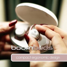 img 2 attached to 🎧 Boompods Boombuds - Лучшие спортивные наушники с Bluetooth, магнитным зарядным кейсом, защитой от воды/пота IPX 4, мгновенным соединением TWS, беспроводными наушниками.