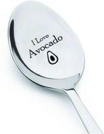 avocado spoon eat customized varied variety high lover engraved spoon 7 inch international logo