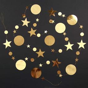 img 2 attached to 🌟 Shimmering Gold Twinkle Little Star Party Garlands: Glitter Moon and Stars Decorations for Kids Birthday, Baby Shower, Wedding, Ramadan EID, Graduation, and More!