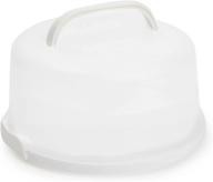 🎂 10-inch round cake carrier with lid and handle for desserts (12 x 5.9 in) логотип