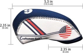 img 1 attached to 🏴 Craftsman Golf US Flag Neoprene Golf Club Head Cover: Ultimate Protection for Callaway, Ping, Taylormade, Cobra, Etc.