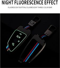 img 3 attached to 🔑 Чехол для ключа BMW, брелок, металлический корпус совместим для серии 2 5 6 7 X1 X2 X3 X5 X6 - Серебро