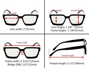 img 2 attached to 👓 Enhance Visual Comfort with Eyekepper Multifocus Progressive Computer Readers: Women's Noline Trifocal Reading Glasses with Blue Light Filter and Stylish Oversize Frame