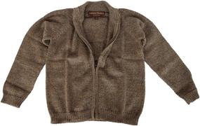 img 3 attached to Alpaca Basics Handmade Sweater Taupe Boys' Clothing in Sweaters