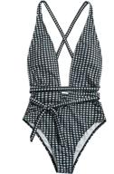 🐍 sweatyrocks women's snakeskin swimwear: stylish clothing for swimwear & cover ups logo
