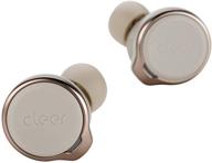 cleer audio ally plus: cutting-edge true wireless hybrid noise cancelling earbuds with 30-hour battery life, water resistance, and crystal-clear music & call quality in warm grey logo