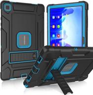 📱 bmouo samsung galaxy tab a7 10.4 case (sm-t500/t505 /t507) - slim heavy duty shockproof rugged protective cover for samsung galaxy tab a7 10.4 inch 2020, black and blue logo