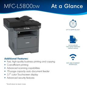 img 2 attached to 💥 Boost Efficiency with Brother MFC-L5800DW Laser Printer: Wireless Networking, Mobile Printing, Duplex & Amazon Dash Ready