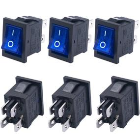 img 4 attached to ⚓ Twidec/6Pcs Rocker Switch Toggle AC 6A/125V 10A/250V DPST 4 Pins 2 Position ON/Off Blue LED Light Illuminated Boat Switch KCD1-4-201N-BU: Unbeatable LED Rocker Switch for Boats