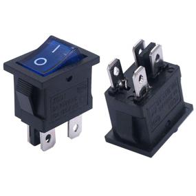 img 3 attached to ⚓ Twidec/6Pcs Rocker Switch Toggle AC 6A/125V 10A/250V DPST 4 Pins 2 Position ON/Off Blue LED Light Illuminated Boat Switch KCD1-4-201N-BU: Unbeatable LED Rocker Switch for Boats