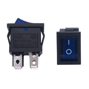 img 2 attached to ⚓ Twidec/6Pcs Rocker Switch Toggle AC 6A/125V 10A/250V DPST 4 Pins 2 Position ON/Off Blue LED Light Illuminated Boat Switch KCD1-4-201N-BU: Unbeatable LED Rocker Switch for Boats